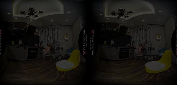  Solo red haired chick, Candy Red is masturbating, in VR